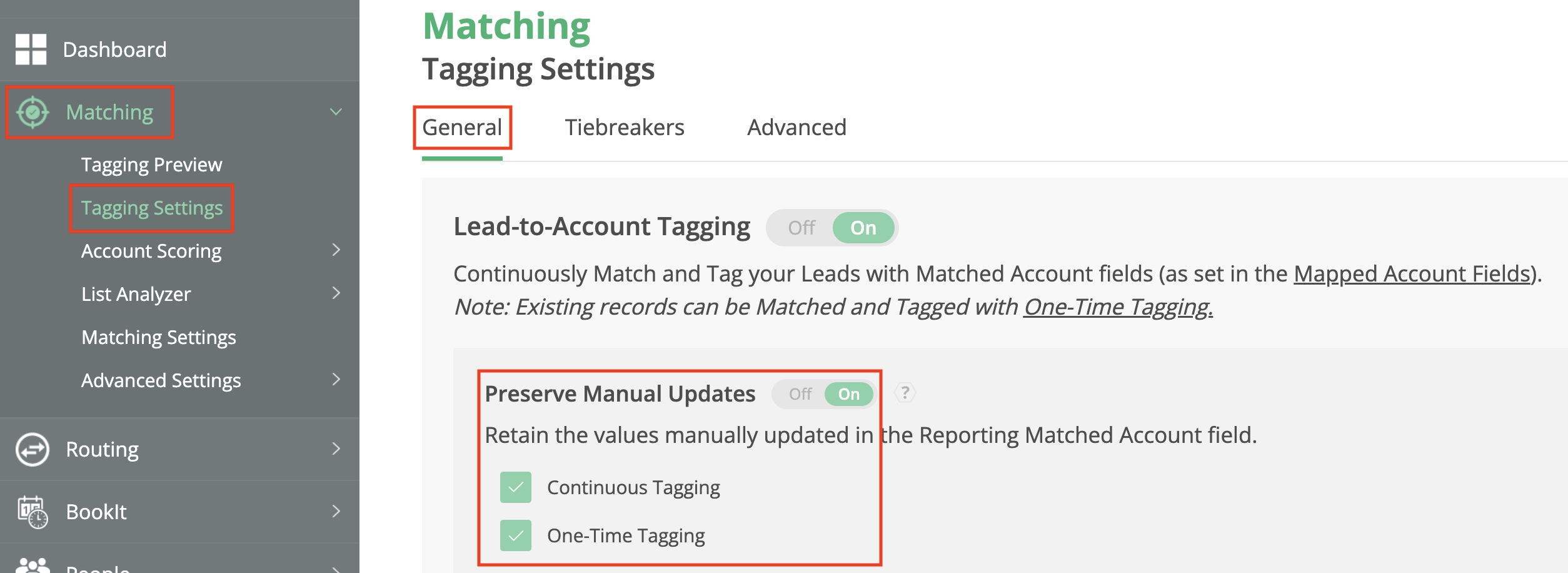 Matching - Tagging Overview & Guide – LeanData Help Center