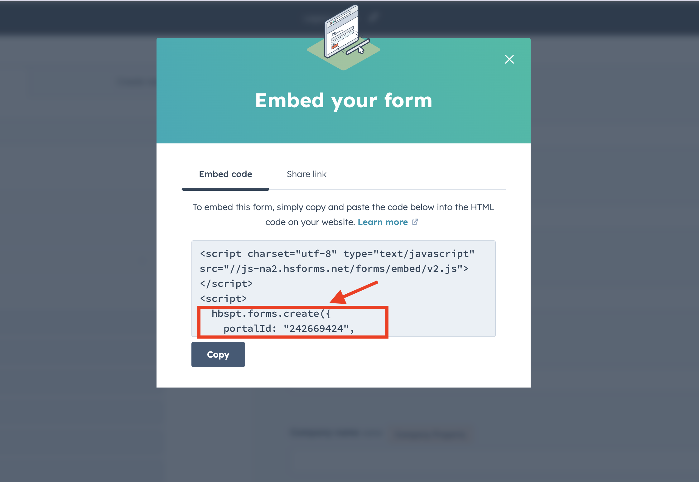 HubspotLegacyEmbedFormCode